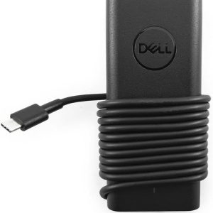 (Refurbished) Dell Original 65W USB Type-C Adapter for Laptop, Latitude 5289 5290 7389 7390 7400 - Black