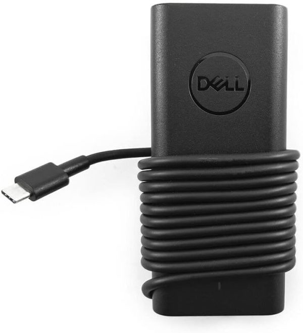 (Refurbished) Dell Original 65W USB Type-C Adapter for Laptop, Latitude 5289 5290 7389 7390 7400 - Black