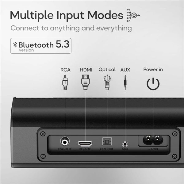 Boult Newly Launched Bassbox X60 2.1 Channel Soundbar with 60W Output, BoomX Dual Dynamic Drivers, Subwoofer, BT V5.4, EQ Modes, Dedicated DSP, Multi-Connectivity HDMI ARC, USB, AUX, Remote Controls