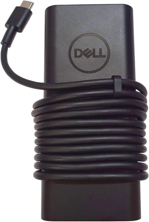 (Refurbished) Dell Original 65W USB Type-C Adapter for Laptop, Latitude 5289 5290 7389 7390 7400 - Black