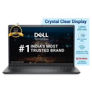 (Refurbished) Dell [Smartchoice] Windows 11 Home 3520 Laptop, Intel Core i3-1215U, 12Th Gen (8GB RAM /512GB SSD /Window 11 /MS Office' 21 /15.6"(39.62 Cm) FHD Display /15 Month Mcafee /Black /1.69Kg Thin & Light