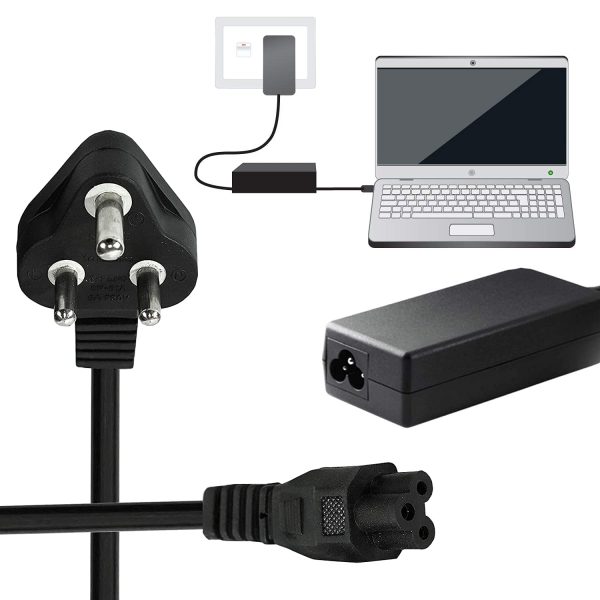 Storite 2.5 Meter 3 Pin Laptop Power Cable Cord Universal AC Replacement Power Cord for Laptop