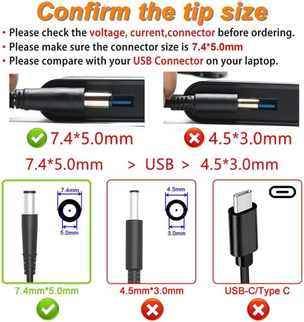 (Refurbished) DELL Original 3P 90W Laptop AC Adapter LTON India (9RCDC/LA90PM111) Without Power Cord - Black