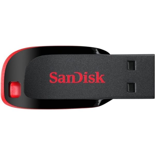 SanDisk Cruzer Blade 32GB, USB 2.0, Flash drive, Pendrive, Red, 5Y Warranty (SDCZ50-032G-I35)