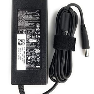 DELL Original 3P 90W Laptop AC Adapter LTON India (9RCDC/LA90PM111) Without Power Cord - Black