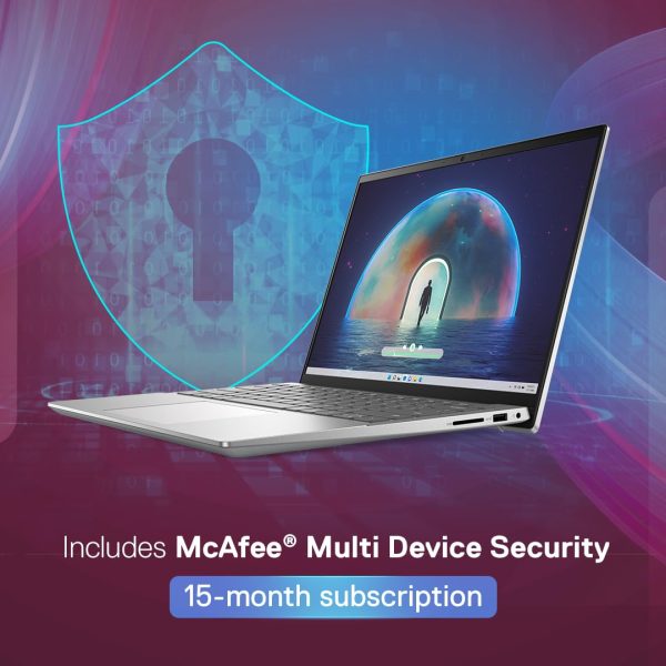 Dell Insp. 5430 13th Gen Metal Body Laptop, Intel i5-1335U/16GB LPDDR5/512GB SSD/14(35.56cm) FHD+Comfort View/Backlit KB+FPR/Win 11+MSO'2/McAfee 15 Month/Platinum Silver/Thunderbolt 4.0 ​Port/1.59Kg