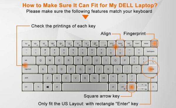 Capsa Silicone Keyboard Cover for Dell Latitude 5420 5430 5431 5440 14" Laptop keyboard-black