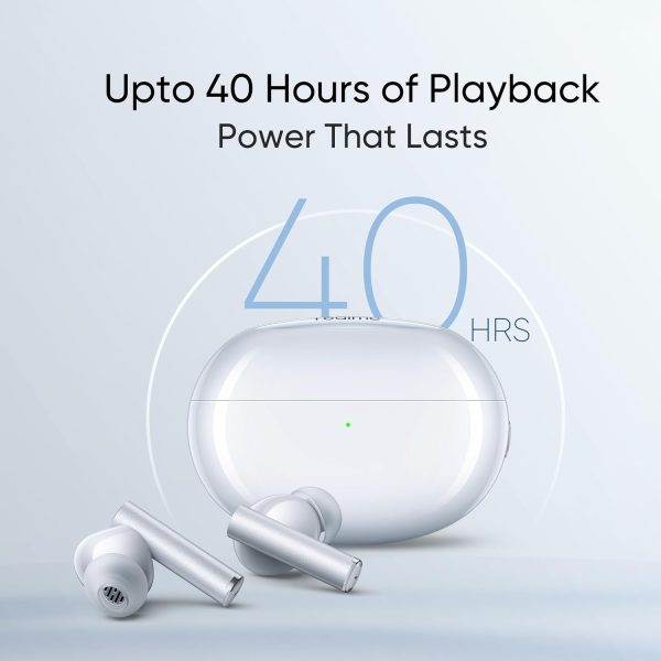 realme in Ear Buds Air 6 Pro with Dual Drivers(11Mm+6Mmtweeter),40 Hours Play Time,Fast Charge,50 Db ANC,Lhdc 5.0,55Ms Low Latency,360° Spatial Audio,Ip55 Dust&Water Resistant,Bt V5.3(Silver Blue)