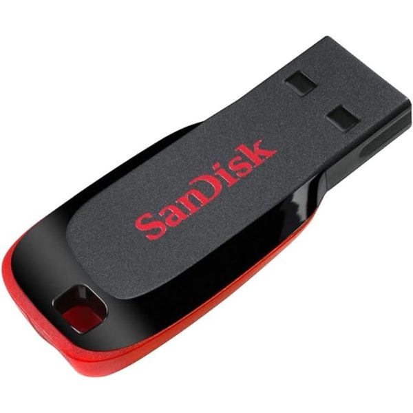 SanDisk Cruzer Blade 32GB, USB 2.0, Flash drive, Pendrive, Red, 5Y Warranty (SDCZ50-032G-I35)
