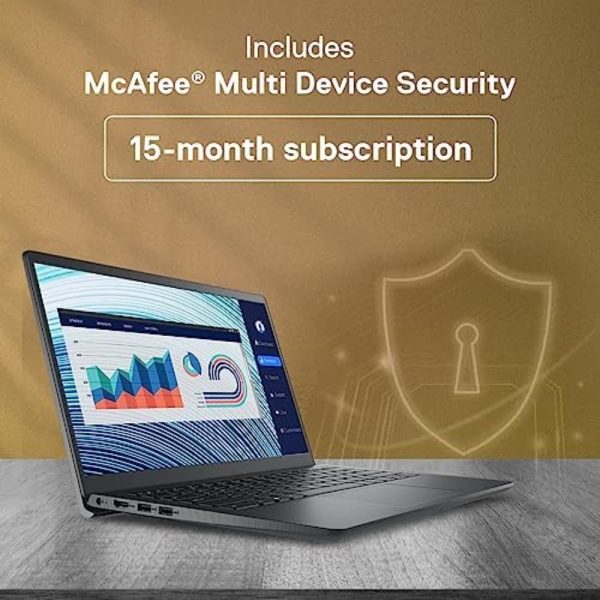 (Refurbished) Dell [Smartchoice] Windows 11 Home 3520 Laptop, Intel Core i3-1215U, 12Th Gen (8GB RAM /512GB SSD /Window 11 /MS Office' 21 /15.6"(39.62 Cm) FHD Display /15 Month Mcafee /Black /1.69Kg Thin & Light