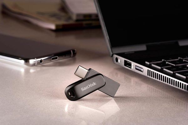 SanDisk Ultra Dual Drive Luxe Type-C 128GB, OTG, Upto 400MB/s, Pendrive, Gray, 5Y Warranty (SDDDC4-128G-I35GY)