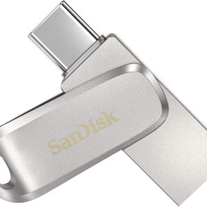 SanDisk Ultra Dual Drive Luxe Type-C 1TB, OTG, Upto 400MB/s, Pendrive, Silver, 5Y Warranty (SDDDC4-1T00-I35)