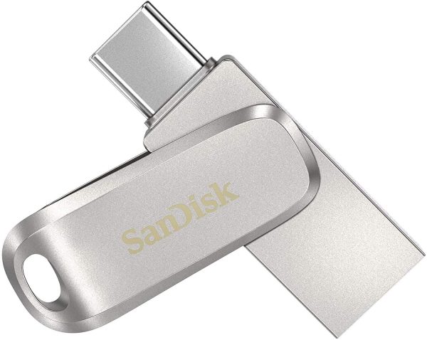 SanDisk Ultra Dual Drive Luxe Type-C 1TB, OTG, Upto 400MB/s, Pendrive, Silver, 5Y Warranty (SDDDC4-1T00-I35)