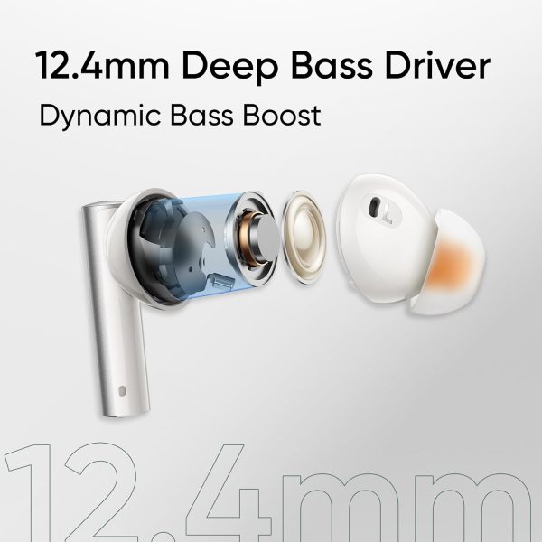 realme Buds Air 6 TWS in Ear Earbuds with 12.4 Mm Deep Bass Driver, 40 Hours Play Time, Fast Charge,50 Db ANC,Lhdc 5.0, 55 Ms Low Latency, Ip55 Dust & Water Resistant, Bluetooth V5.3 (Forrest Green) - Image 8