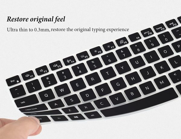 Capsa Silicone Keyboard Cover for Dell Latitude 5420 5430 5431 5440 14" Laptop keyboard-black