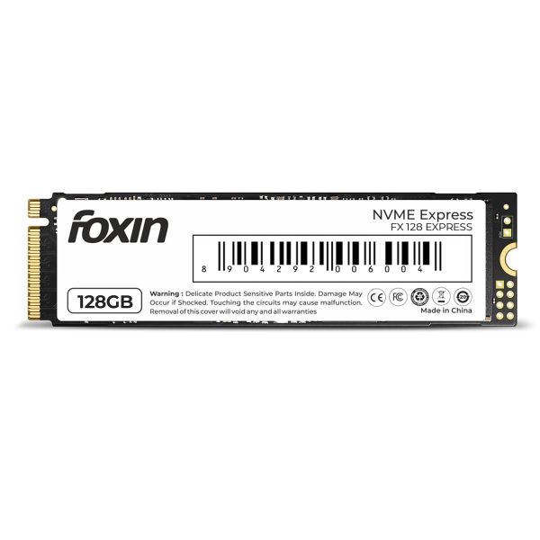 Foxin SSD 128GB NVME | Internal Hard Disk with Micron Chipset, SMI Controller, PCIE 3.0 Interface | Ultra-Low Power Consumption, 5 Years Limited Warranty