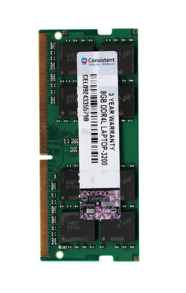Consistent 8GB DDR4 RAM 3200Mhz Laptop RAM, Plug-and-Play, No Additional Drivers Required with 3 month Warranty