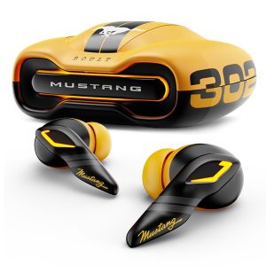 Boult X Mustang Newly Launched Torq TWS Earbuds with 60H Playtime, App Support, 4 Mics ENC, 45ms Low Latency, 13mm Driver, Breathing LEDs, Touch Control, Made in India, IPX5 Ear buds Wireless (Yellow)