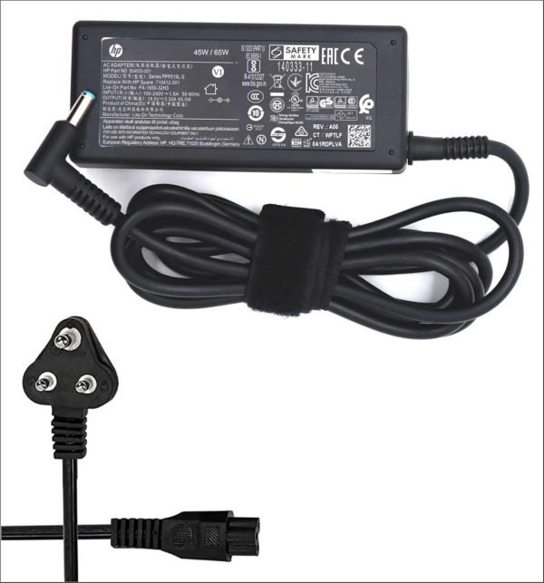 (Refurbished) HP 45W Blue Tip Ac Adapter for Pavilion 11 13 15;Hp Elitebook Folio 1040 G1;Stream 13 11 14; Spectre Ultrabook 13,741727-001,L25296-00- with Cable