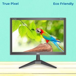 Foxin FM 1950 Crystal 19 inch LED Full HD Resolution - HDMI + VGA Port, True Pixel & Eco Friendly BIS Approved LED Computer Monitor with Wall mounting Option | 365 Days Warranty