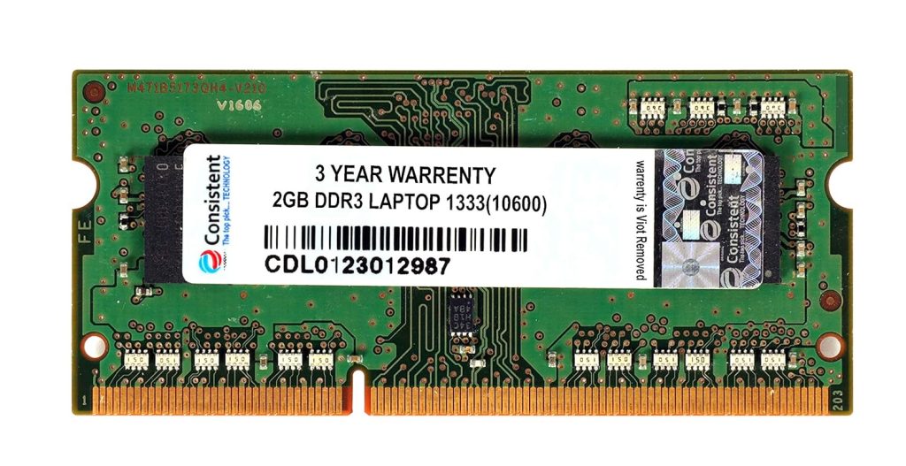 Consistent Ram 2GB DDR III Laptop 1333 (10600)
