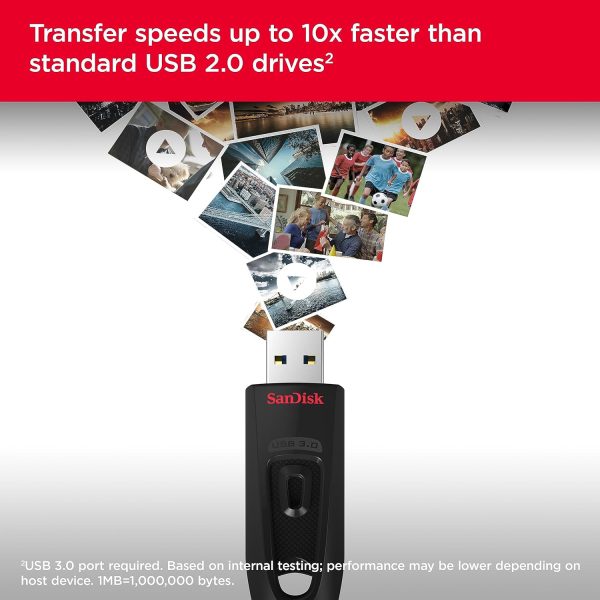SanDisk Ultra 128 GB USB 3.0 Pen Drive (Black)