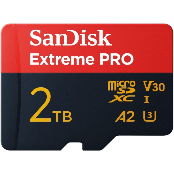 SanDisk Extreme PRO microSDXC™ UHS-I Card 2TB, Up to 250MB/s Read Speed; Up to 150MB/s Write Speed
