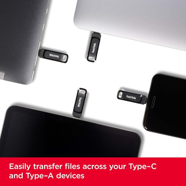 SanDisk Ultra Dual Drive Go Type-C 32GB, OTG, Upto 150MB/s, Pendrive, Black, 5Y Warranty (SDDDC3-032G-I35)