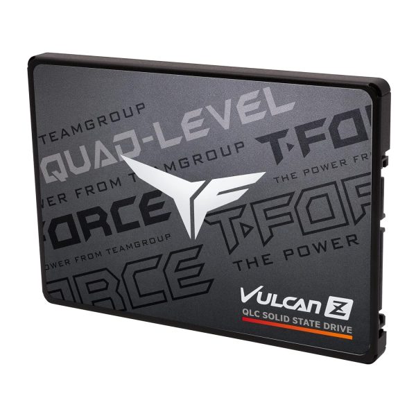 TEAMGROUP T-Force Vulcan Z 2TB SLC Cache 3D NAND QLC 2.5 Inch SATA III Internal Solid State Drive SSD (R/W Speed up to 550/510 MB/s) T253TY002T0C101