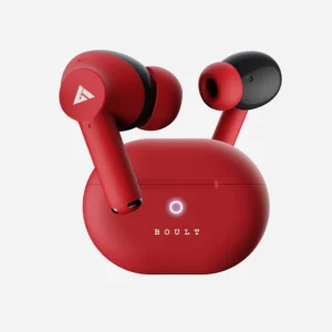 Boult Audio K45 Truly Wireless in Ear Earbuds with 35H Playtime, Zen™ ENC Mic, 45ms Low Latency, 13mm Bass Drivers, Type-C Fast Charging, Made in India, Touch Controls, IPX5 Ear Buds TWS 9 (RED)