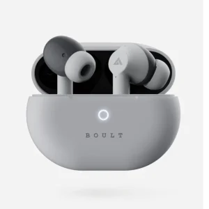 Boult Audio K45 Truly Wireless in Ear Earbuds with 35H Playtime, Zen™ ENC Mic, 45ms Low Latency, 13mm Bass Drivers, Type-C Fast Charging, Made in India, Touch Controls, IPX5 Ear Buds TWS (white)