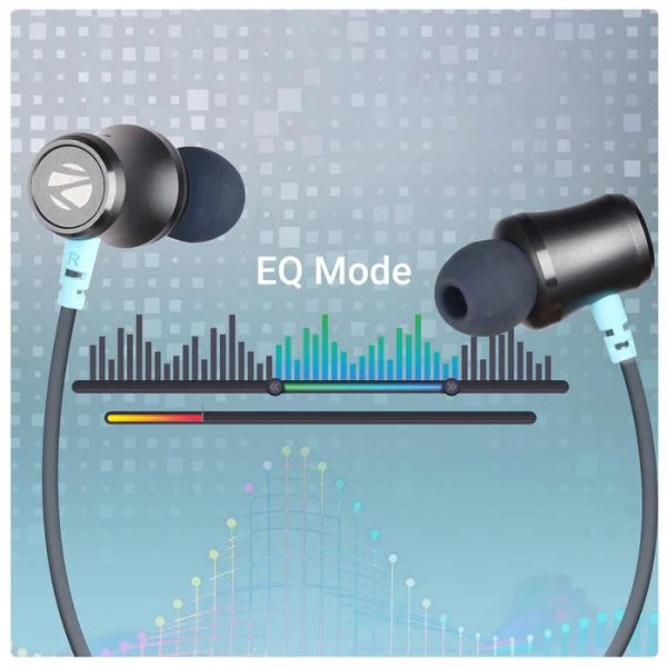 ZEBRONICS Zeb Yoga 111 EQ Mode UP to 50 Hour Backup ENVIROMENTAL Voice Cancellation Voice ASSISANT Support Type -C Charging Volume & Media Control Gaming Mode Dual Pairing Call Function BT v5.3
