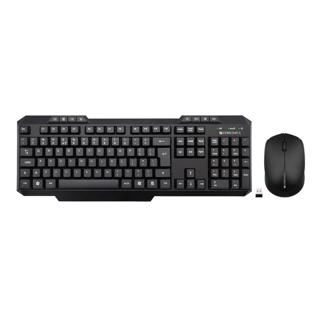 ZEBRONICS Companion 151 2.4GHz Wireless Keyboard & Mouse Combo