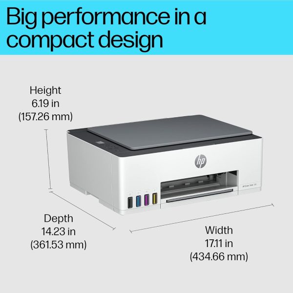 HP Smart Tank 580 All-in-One WiFi Colour Wireless Solid Ink Printer | 1 Extra Black Ink Bottle | 1+1 Year Extended Warranty with PHA Coverage | Up to 8000 Black & 6000 Colour Prints