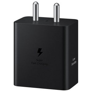 Samsung Original 45W Power Adapter with Type C to C Cable, Compatible with Smartphone, Black