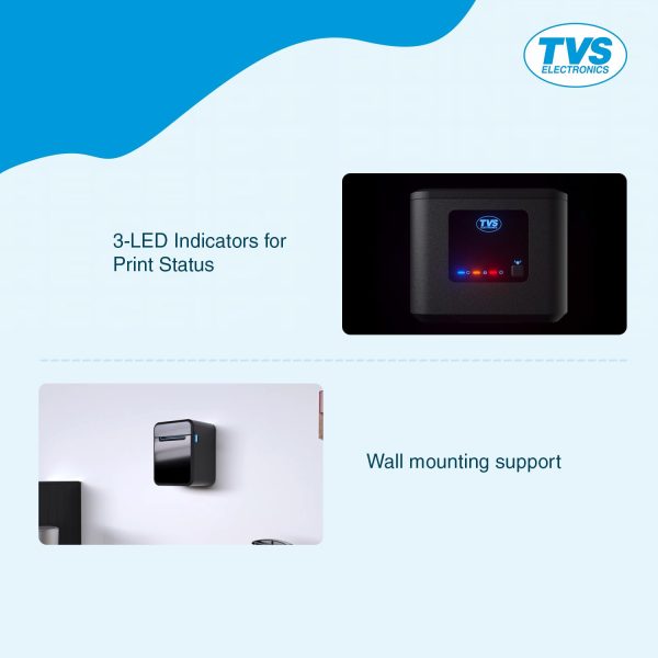 TVS ELECTRONICS RP 3230 3" Receipt Printer | 203 DPI High Resolution | 230mm/s Printer Speed | USB Type-B, Ethernet, Serial, Cash Drawer