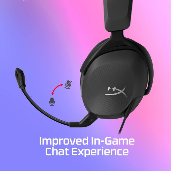 HyperX Cloud Stinger 2 Core – Essential PC Gaming Headset, Lightweight Over-Ear Headset with mic, Swivel-to-Mute Function, 40mm Drivers (683L9AA)