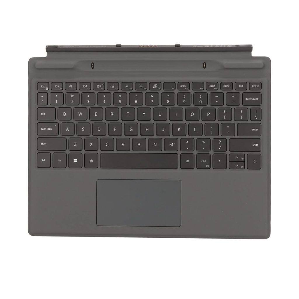 Laptop Detachable Keyboard for Dell 7320 7310 Laptop Keyboard, Seamless, with Backlight and Touchpad, for Work, Study, Office, Black, Modern