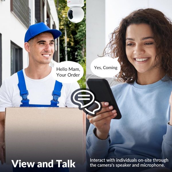 CP PLUS 4MP Wi-fi Full Color Outdoor Smart Security Camera | 360˚ with Pan & Tilt | Two Way Talk | Human Detection | Night Vision | Supports SD Card (Up to 128 GB) | Alexa & OK Google - CP-Z43A