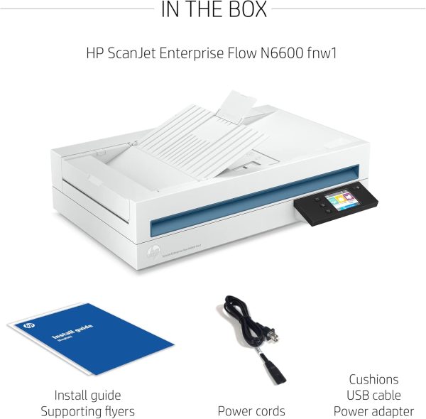 HP ScanJet Enterprise Flow N6600 fnw1, Fast 2-Sided scanning and auto Document Feeder with Wireless connectivity (20G08A) - Image 6