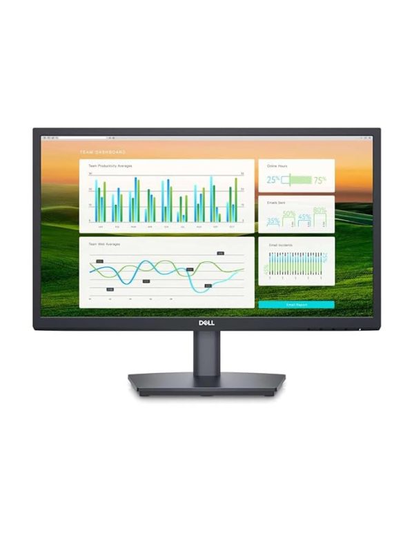 Dell-E2222HS-Black 22" (55.88 cm) FHD Monitor, Built-in Dual Speakers, VA Panel, Brightness 250 cd/m², Response Time 5ms, Anti Glare, DP Port, VGA, HDMI