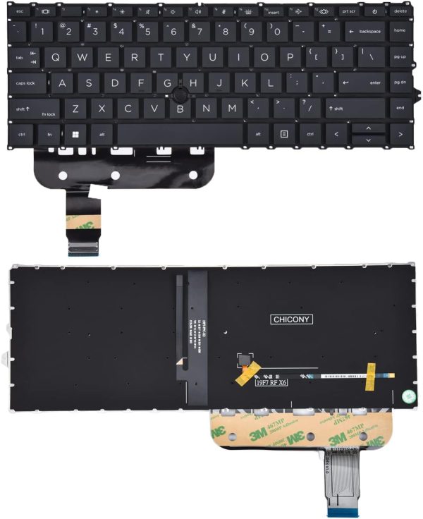 Replacement Keyboard for EliteBook 840 G7 840 G8 & EliteBook 845 G7 845 G8, EliteBook 745 G7 745 G8, ZBook Firefly 14 G7 G8 Series Laptop, EliteBook 840 G7 G8 Keyboard with Backlit US Layout