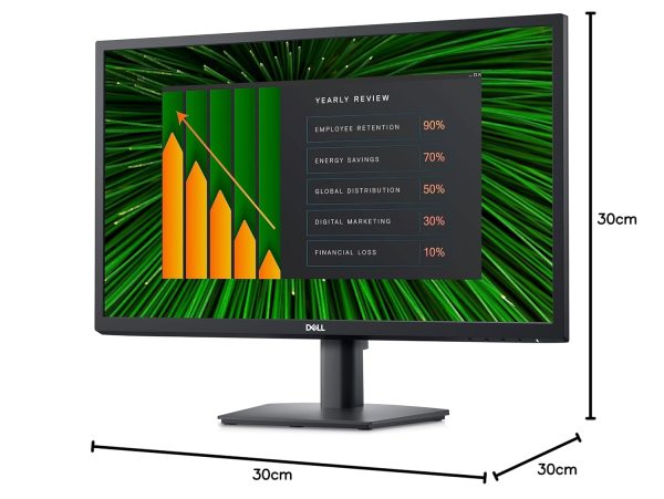 Dell-E2423HN (60.45cm) FHD Monitor 1920x1080@60 Hz, VA Panel, Brightness 250 cd/m², Anti-Glare, Colour Gamut 72% (CIE 1931), 83% (CIE 1976), Response Time, 5ms (G-to G Fast) - Image 3