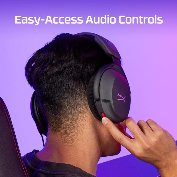 HyperX Cloud Stinger 2 Core – Essential PC Gaming Headset, Lightweight Over-Ear Headset with mic, Swivel-to-Mute Function, 40mm Drivers (683L9AA)