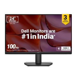 Dell SE2425HM 24"/60.96 cm FHD Monitor| Ultra-Thin Bezels|100Hz IPS Panel| 5 ms| Contrast 1,000:1| Tilt Adjustment| 1x HDMI, 1xVGA
