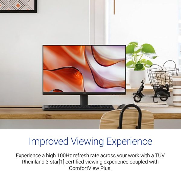 Dell SE2425HM 24"/60.96 cm FHD Monitor| Ultra-Thin Bezels|100Hz IPS Panel| 5 ms| Contrast 1,000:1| Tilt Adjustment| 1x HDMI, 1xVGA