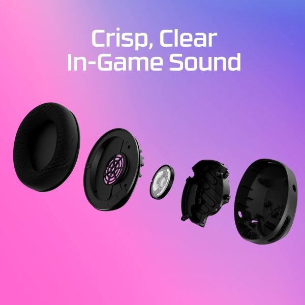 HyperX Cloud Stinger 2 Core – Essential PC Gaming Headset, Lightweight Over-Ear Headset with mic, Swivel-to-Mute Function, 40mm Drivers (683L9AA)