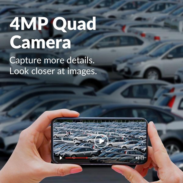 CP PLUS 4MP Wi-fi Full Color Outdoor Smart Security Camera | 360˚ with Pan & Tilt | Two Way Talk | Human Detection | Night Vision | Supports SD Card (Up to 128 GB) | Alexa & OK Google - CP-Z43A