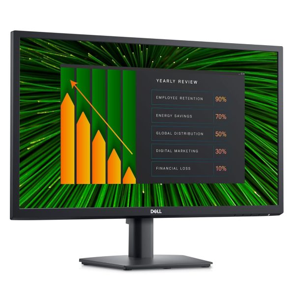 Dell-E2423HN (60.45cm) FHD Monitor 1920x1080@60 Hz, VA Panel, Brightness 250 cd/m², Anti-Glare, Colour Gamut 72% (CIE 1931), 83% (CIE 1976), Response Time, 5ms (G-to G Fast)