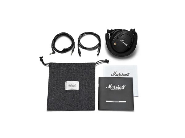 Marshall Monitor II Active Noise Cancelling Over_Ear Wireless Headphones Bluetooth Headphone with Mic, Black